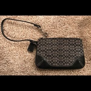 Vintage Coach Wristlet Black